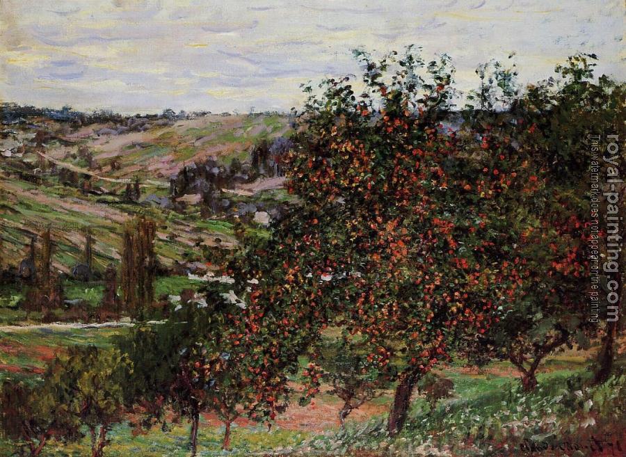 Claude Oscar Monet : Apple Trees near Vetheuil